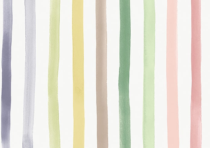 Bluebellgray Watercolour Stripe, Tetbury - Roman Blind - Image 7